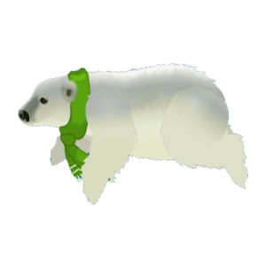 Baby Scarf Polar Bear